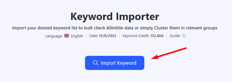 keyword importer